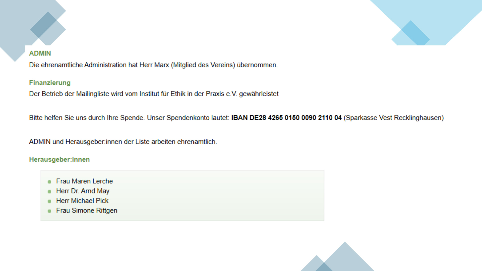 Pick Maillingliste für Betreuungsbehörden S.6
